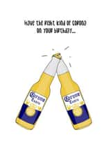 corona beer card created by averageashhh
