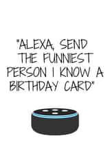 Alexa birthday card created by @EmilySwallow