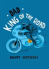 Dad, Motorbike - king of the road created by Pencilface