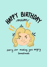 Apology Birthday Card for Mum created by Jessica Bygrave