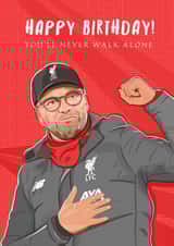 Liverpool FC Klopp Birthday Card created by Helen Rodgers