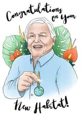 Funny New House Card - New Habitat created by Sketchy Print Co