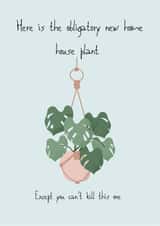 Obligatory New Home House Plant created by Hare and Bear Design