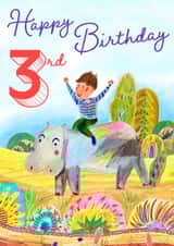 Happy 3rd birthday created by Anna Kuvarzina