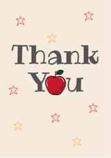 Teacher Thank You card created by Hare and Bear Design