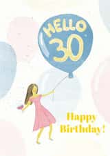 Happy Birthday card for 30th birthday created by Lena Semenova