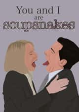 You and I are soupsnakes - The Office Greetings Card created by Jenks&Bébé