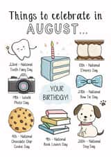 August Birthday Card created by Creaternet