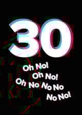 Happy 30th Birthday to a TikTok fan - Oh no turning 30! created by Quinton cards
