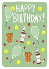 Wimbledon / Tennis / Pimm’s inspired birthday card  created by EmilyKateCo