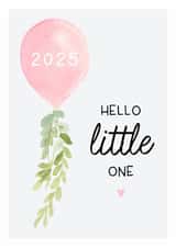 New Baby Girl 2025 Pink Balloon Card created by Betty & Nell