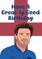 Jack Grealish Birthday Card 1001 created by The Foxy Lemon Co.