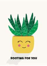 Rooting for you, Good Luck Succulent created by Cards by Becky