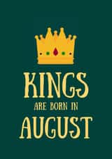 August King Birthday Card created by SJdesigns