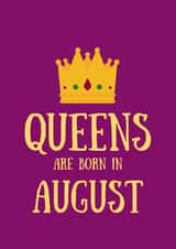 August Queen Birthday created by SJdesigns