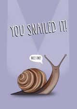 You snailed it, congratulations card created by All The Best
