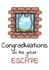 Congratulations, Great Escape Card created by Blondies Cards