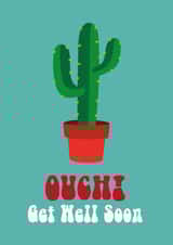 Get Well Soon Cactus Card created by Cloud Cuckoo Design
