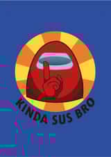 Among Us Card for Brother created by LDN Prints