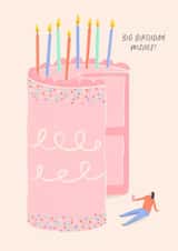 Big Birthday Wishes Cake Card created by Inku Goods