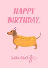 Happy Birthday, Sausage Dog Card created by Milly Hall