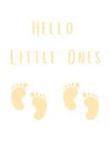 Hello Little Ones - New Baby Twins Card created by A Bee's Designs