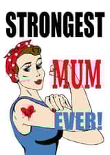 Strongest Mum Ever created by Mrs Pink