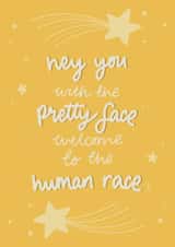 Welcome to the Human Race, New baby card created by Rhianna Louise Studio