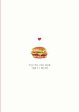 Punny Burger Valentines card created by Sage Goodwin Illustrations
