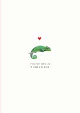 Punny Chameleon I Love You Card created by Sage Goodwin Illustrations