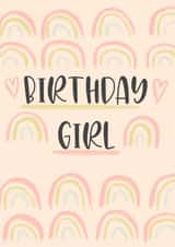 Birthday girl rainbow card created by Orla Catherall