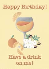 Orange Gin Birthday Card created by AcePop Designs