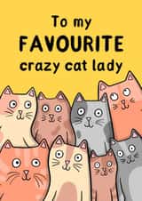 To My Favourite Crazy Cat Lady created by Drawn to Cats
