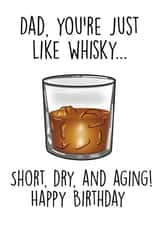 Funny Happy Birthday Dad Card created by Ain't It Fun