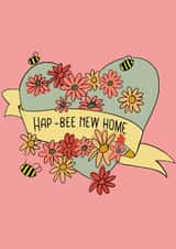 Happy New Home Bee Card created by Lily the Print