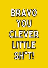 Bravo You Clever Little Sh*t Card created by Meg's Creative Outlet
