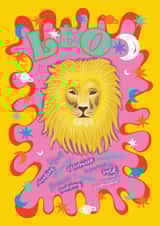 Leo Star Sign Card created by Sadie Stephenson