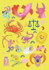 Zodiac Symbols Card  created by Sadie Stephenson