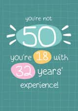 You're Not 50... Birthday Card created by Michelle Robyn
