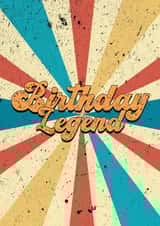 Vintage Birthday Legend Card created by For Cards Sake 