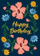 Birthday Flowers created by Harriet Alice Fox