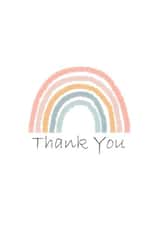 Pastel Rainbow Thank You Card created by The Mystery Scribe
