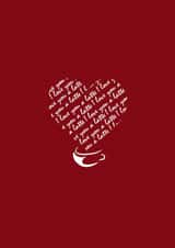 I love you a latte card created by The Mystery Scribe