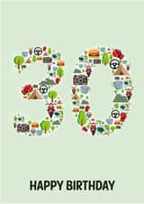 Happy 30th Birthday Camper created by Made in Manchester Crafts