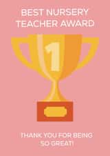 TEACHER AWARD CARD created by Party Piece Designs