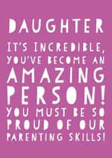 Proud of us, a daughters birthday created by Oh You Know Aaron