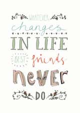 Best Friend Support Card created by Nicola Scott