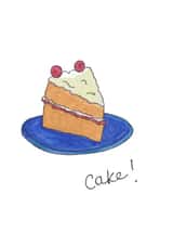 Birthday Cake Drawing created by Chintzy Bunting