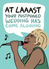 Etta James Postponed Wedding Card created by Woody's Design