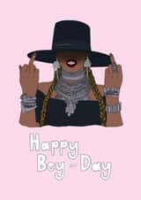 Fun Birthday Card - Beyoncé - Happy Bey-Day created by Aimee McFadden